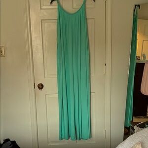 Elegant Teal Maxi Dress